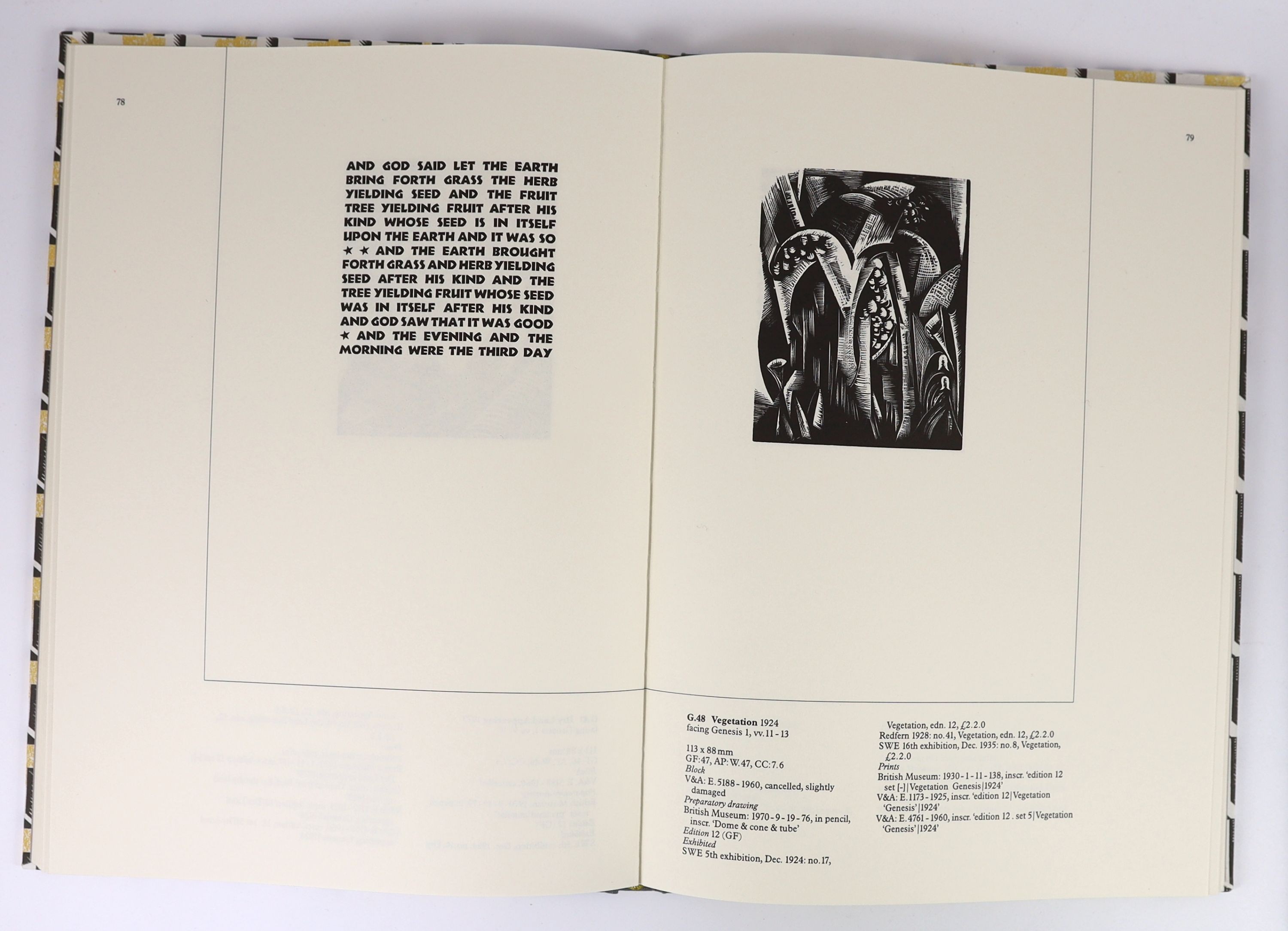 Nash, John [and] Greenwood, Jeremy - The Wood-Engravings of John Nash. Limited ed. one of 750. Adorned with numerous text illustrations, some of which being coloured and tipped-in and many full page. Quarter cloth and pr